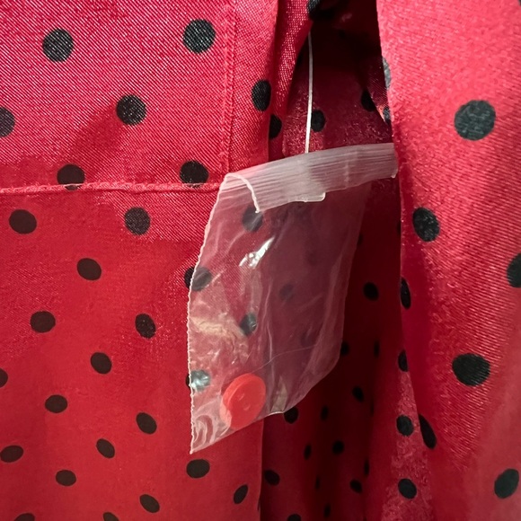 Ambrielle Red Satin Polka Dot Pajama Set Sz S - Picture 3 of 4